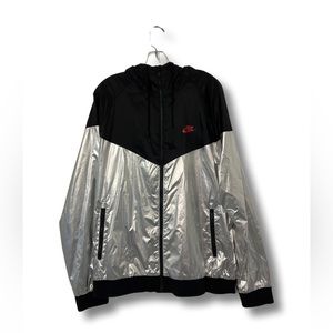 Nike Metallic Zip Jacket Chrome